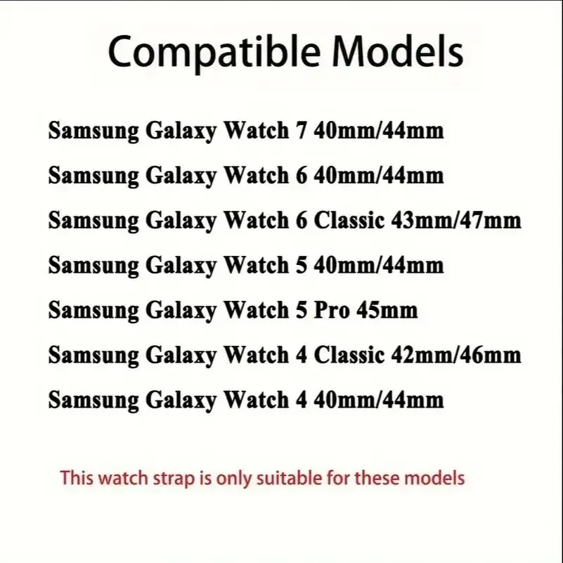 Мягкий силиконовый ремешок 20 мм, совместимый с Samsung Galaxy Watch 7, 6, 5 4, браслет с дуговым интерфейсом, сменный ремешок, аксессуары