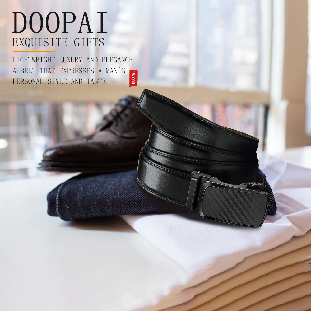 Men's Fashion Belt Metal Automatic Buckle High Quality Classic Cowhide Women's Belt Adjustable Men's Gift 115 125 135CM