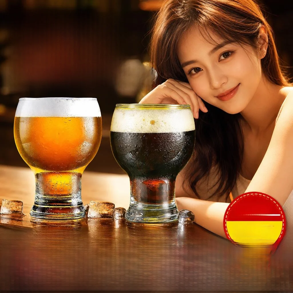 

Unique Luxury High Value Beer Glasses for Women Elegant Thin Waist Design Premium Glass Home Use Personal Dedicated Pilsner Cups