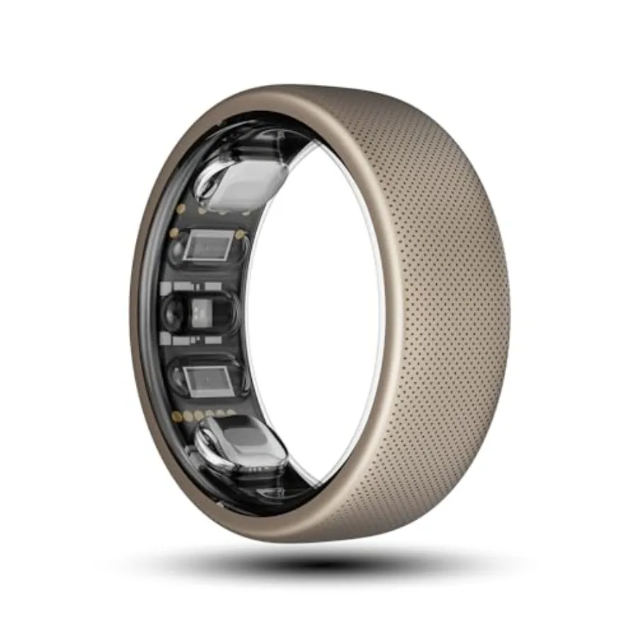 

Helio Smart Ring Health Tracker Fitness Tracker Ring Titanium Alloy Size 8 Monitors Sleep Heart Rate Stress No Subscription Fas