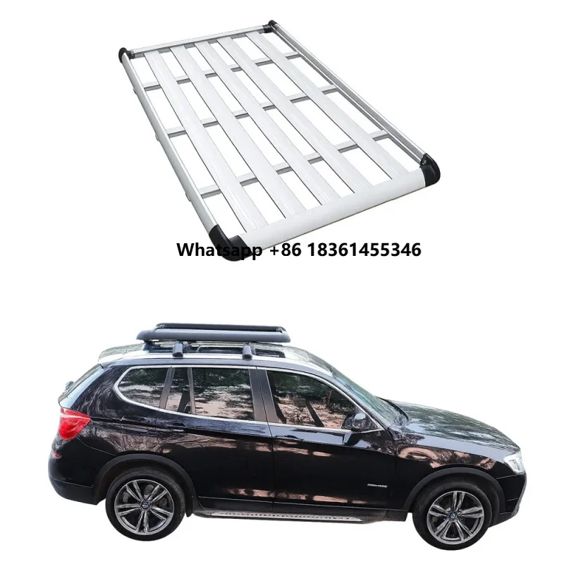 

For Travel Gear Universal Car Roof Lage Cargo Basket, Aluminum Frame, Supports 100kg Load,