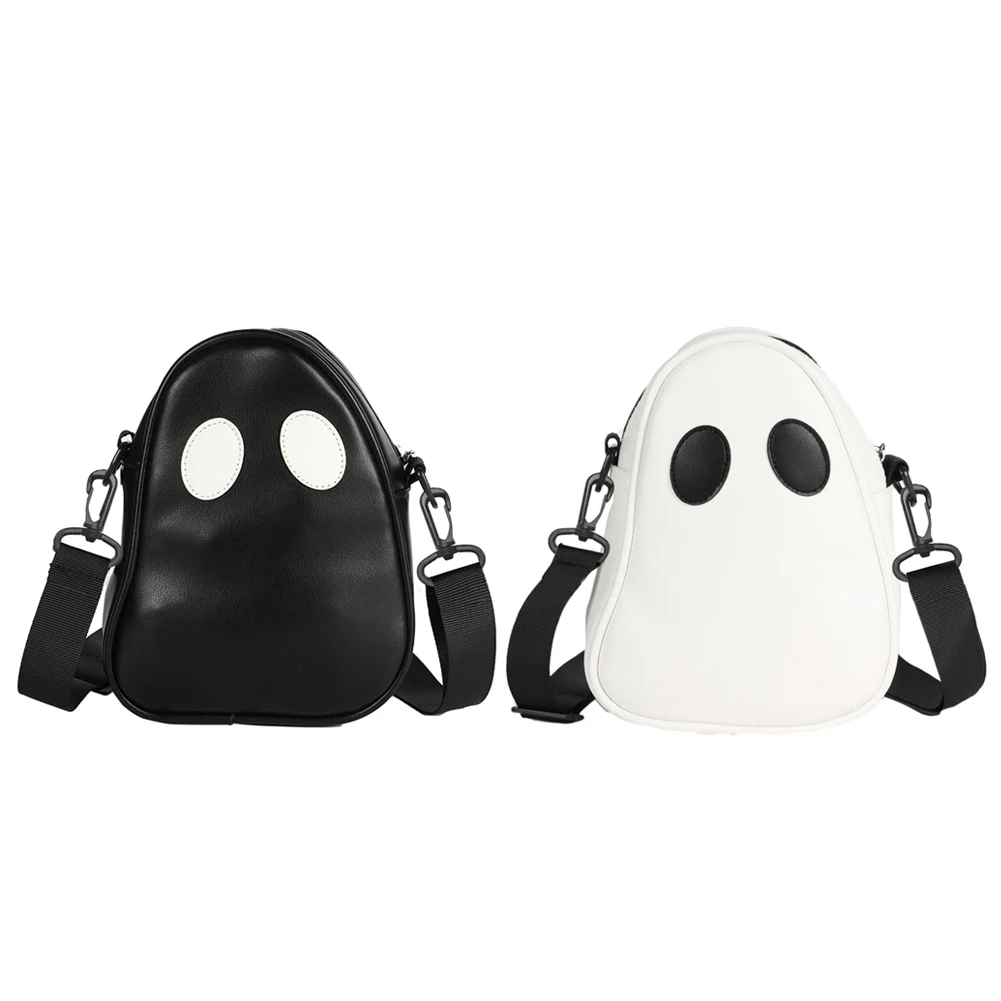 حقيبة كتف جلدية مضحكة من Ghost، حقائب يد جميلة وممتعة على شكل شيطان، حقيبة يد صغيرة محمولة كاجوال للشارع اليومي #3