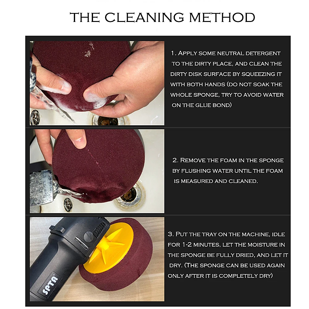 6-Inch Fit M14 Car Polishing Sponge - Durable Rubber Polishing Wheel For Waxing & Detailing, Ideal For Home Or Professional Use