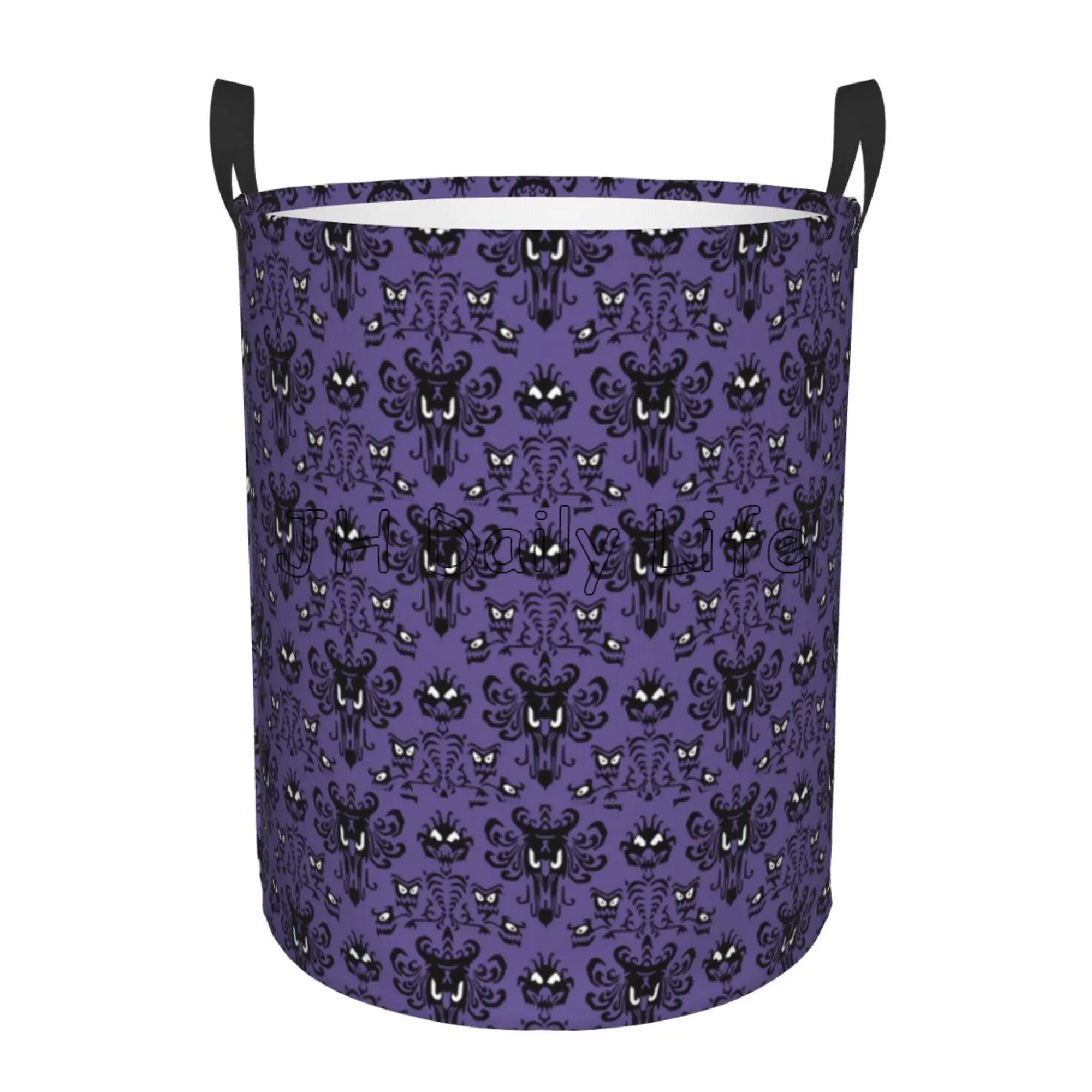 Happy Halloween Haunted Mansion Laundry Hamper Storage Basket Toys Clothes Organizer Bin for Home Bathroom Bedroom Dorm Nursery