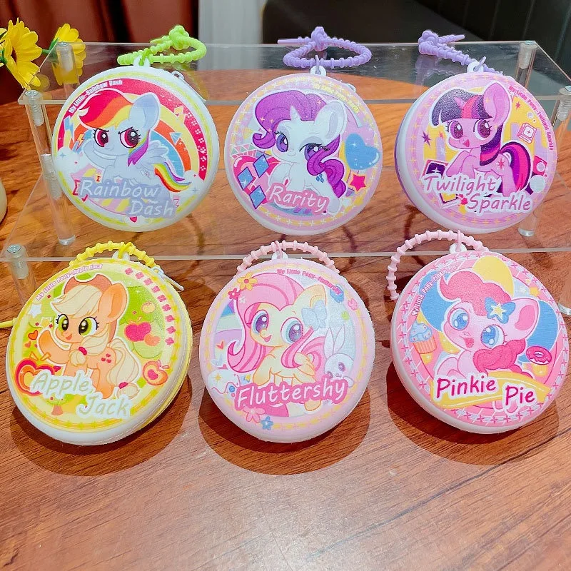 

Кошелек-монетница My Little Pony для женщин, милый кошелек-ключница, минималистичный кошелек для монет, подарочный мешочек, аниме-мерч