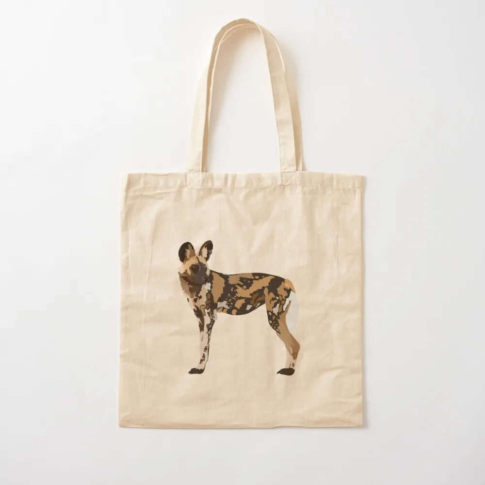 

P is for Painted Dog Tote Bag bags luxury women Women's shopper bag Women bags Canvas Tote Bag