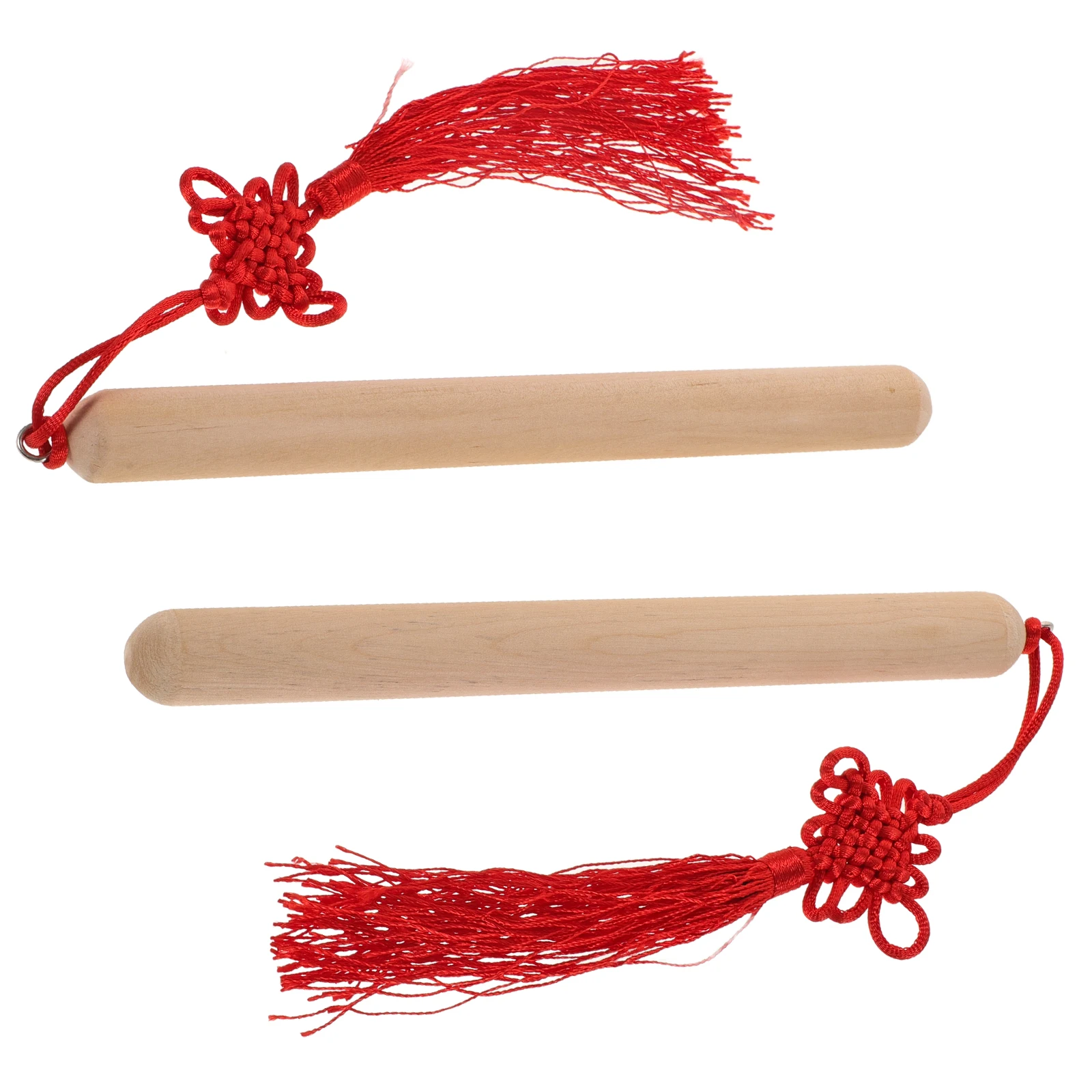 

2pcs Wooden Music Sticks Kids Rhythm Percussion Instruments Natural Wood Lummi Sticks Beige Classical Musical Toys