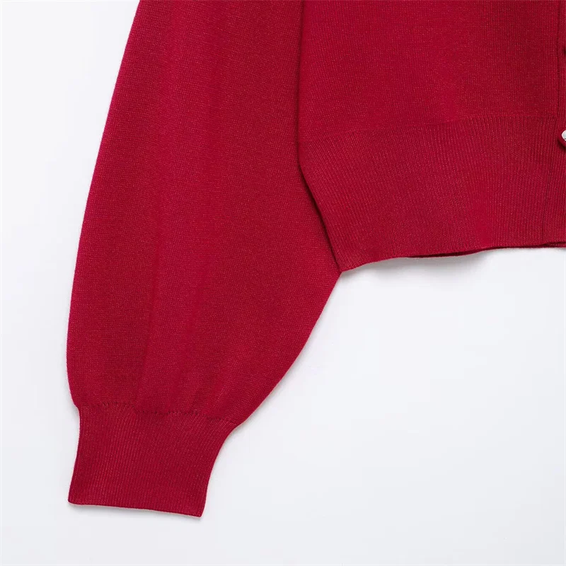 2026年春新作 ファッション 通勤 スリムフィット エレガント ニットカーディガン ハートボタン付き