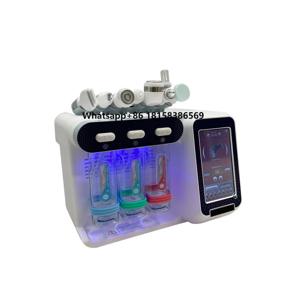 

Ultrasonic Scrubber Hydro Dermabrasion Hydra Face Cleansing Cryoskin Facial Machine