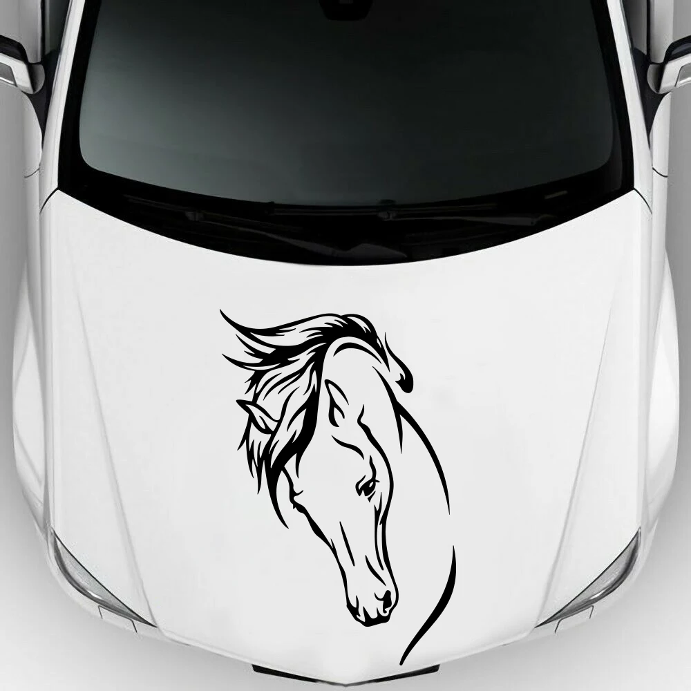 

Horse Head Truck Car Sticker Decal Hood Door Body Side for Jeep Pickup Camping Rv Motorhome Caravan Vinyl Decor