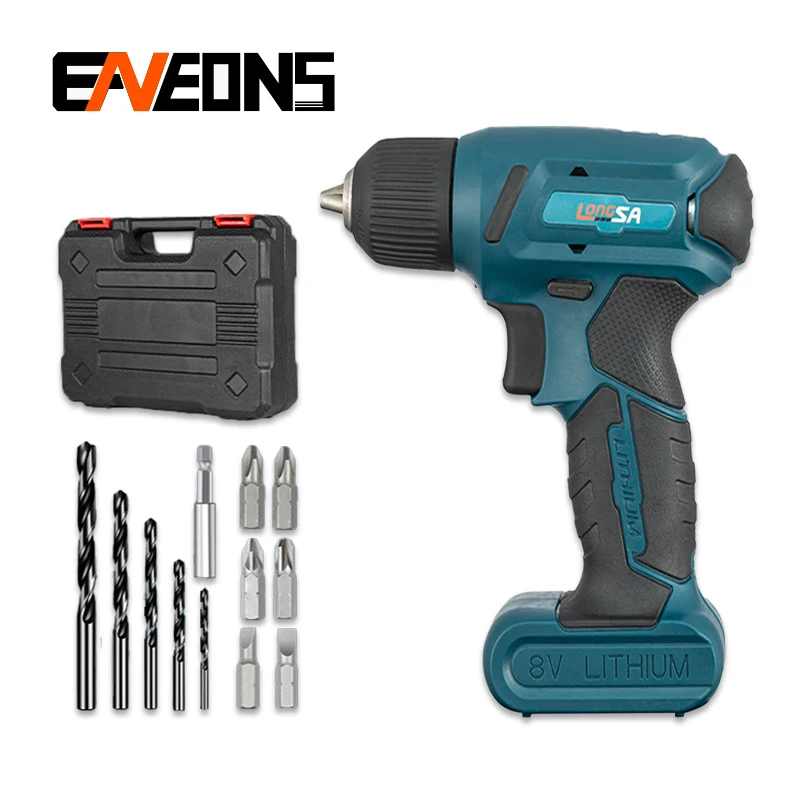 

8V Cordless Electric Screwdriver Set Mini Drill Portable Electric Drill Multifunction Household Electric Screwdriver Power Tools