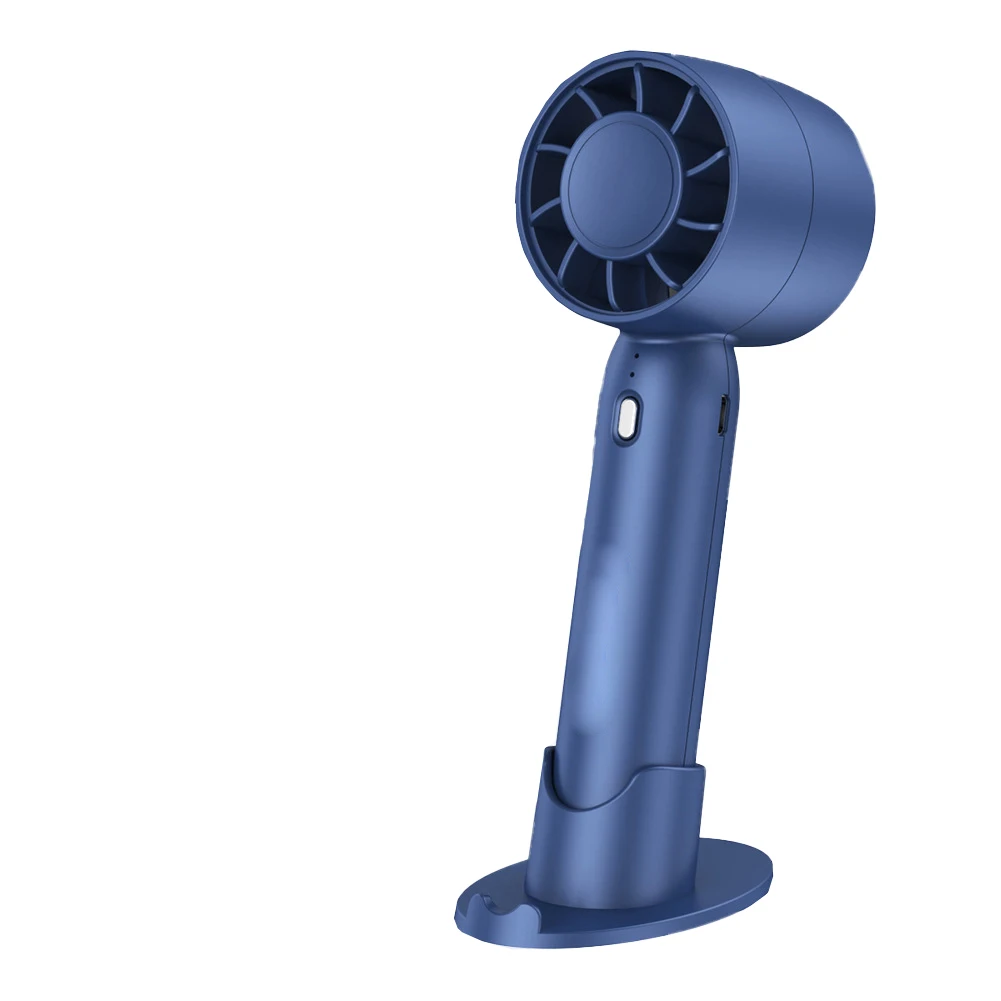 Portable Fan USB Handheld Fan With Holder Base For Student Desk Fan Office Fan Provides Long-lasting Cooling