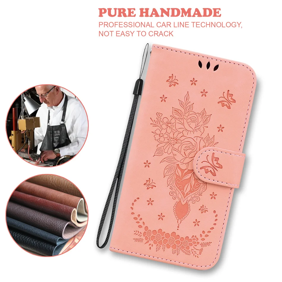 Leather Cases For OnePlus One Plus Nord N200 N100 N20 N10 CE2 CE 2 5G 10R 10 9 8 8T Pro Women Lady Wallet Stand Book Coque P26G