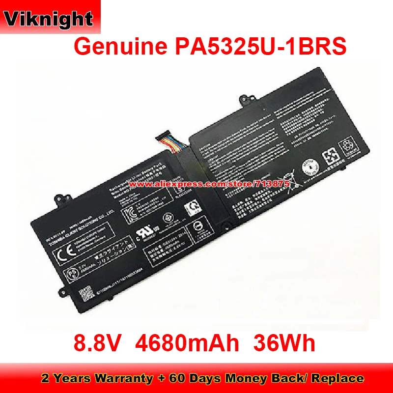 

Genuine Li-Polymer Rechargeable Battery PA5325U-1BRS PA5325U for Toshiba Portege X30 Laptop 8.8V 4680mAh 36Wh