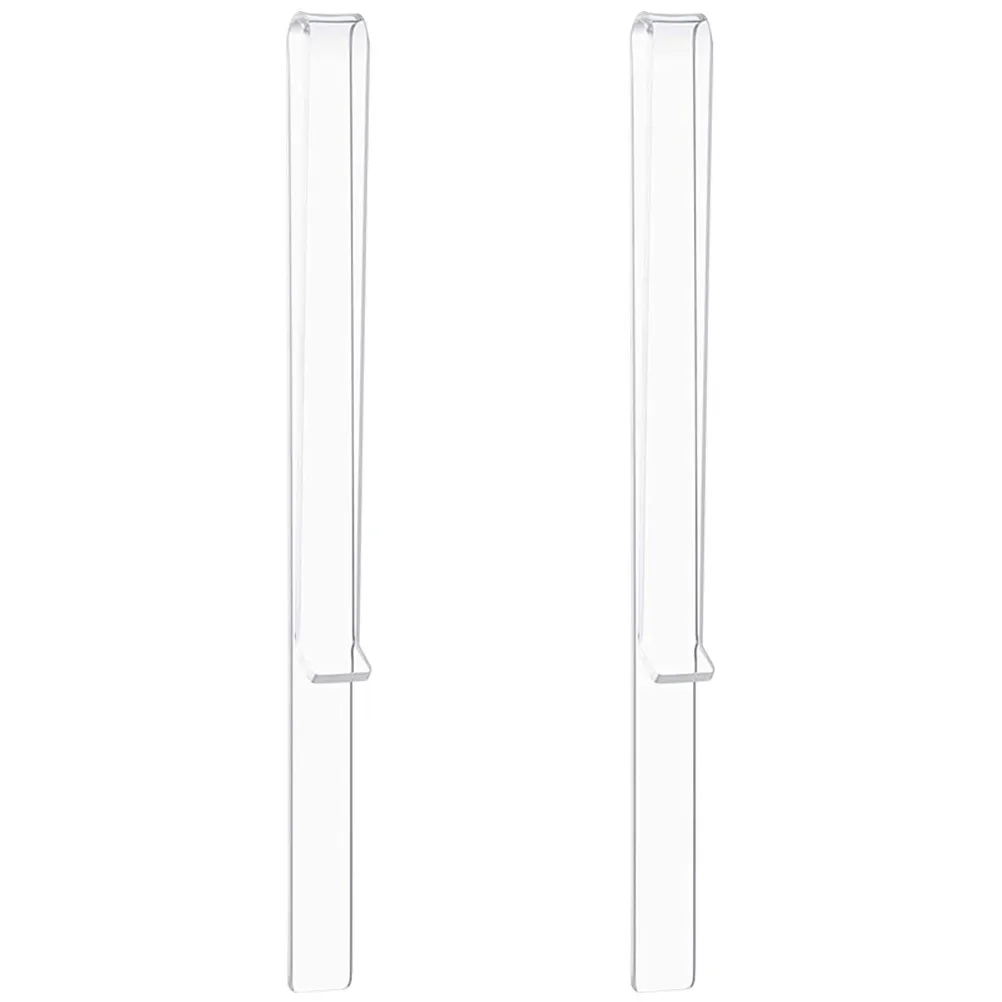 1Pair Acrylic Sheet Music Clip Clear Transparent Music Sheet Holder Compact Lightweight for Musicians Students Teachers Page