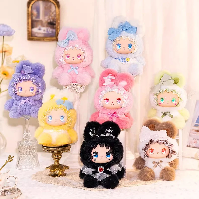 جميل إيما الأرنب التحالف سلسلة لطيف أفخم صندوق أعمى الفينيل دمية نموذج تزيين مُثبت لعبة صندوق غامض هدية