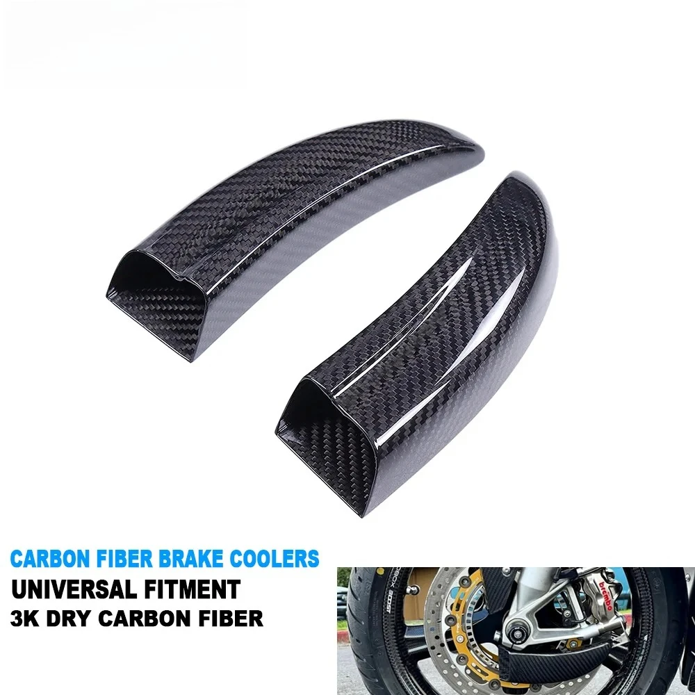 

AKOSO Universal Carbon Fiber Fairings Parts Motorcycle Brake Disk Cooler Air Duct For S1000RR R1 R6 MT09 MT10 H2 Panigale V2 V4