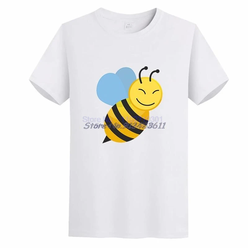 Angry Bee Funny Comic Slogan Harajuku Graphic T Shirts Cotton Short Sleeve T-Shirt Streetwear Tees Tops Mens Print T Shirt