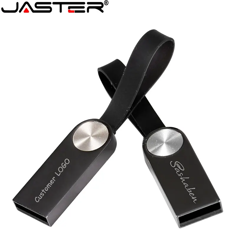 Jaster Bestseller Mini Metall U Disk USB 2,0 Memory Stick 64GB wasserdichte Sticks 32GB 128GB Business Geschenk kostenlos benutzer definierte Logo