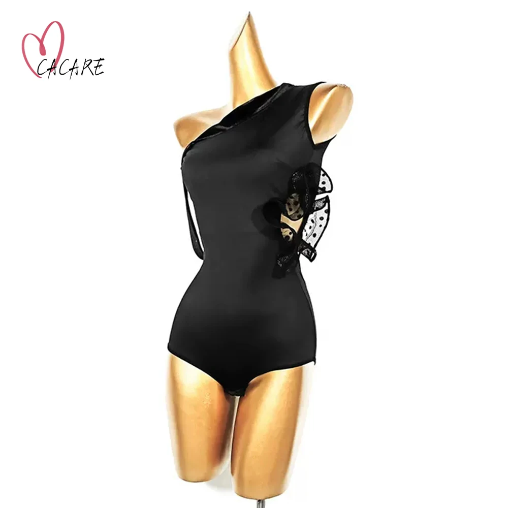 Dance Wear Bodysuit Women Tops for Ballroom Urban Dance Dresses Waltz Latin Dancing Dress Stand Flamenco Stage Costume D1385