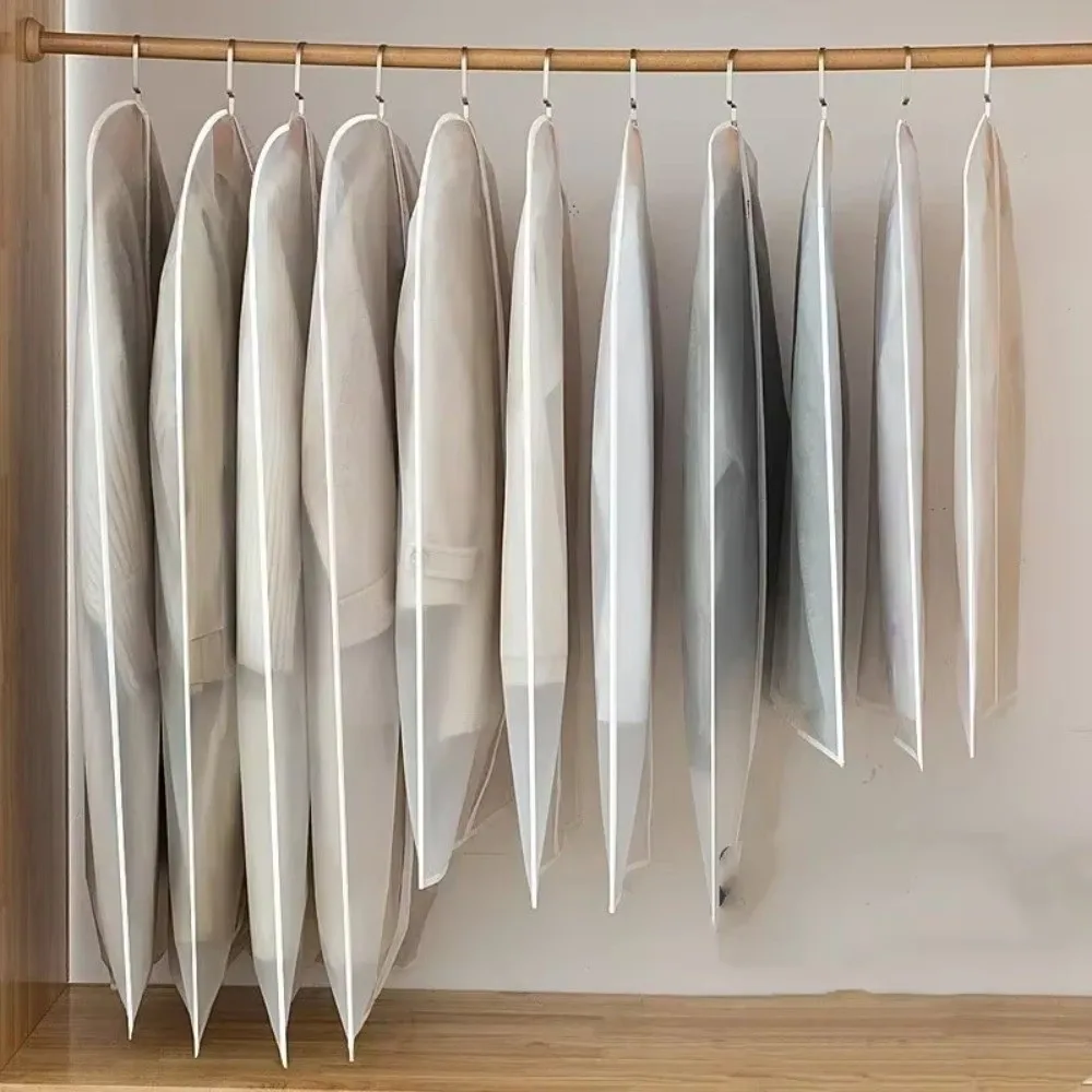 

Transparent Clothes Dust Cover Zipper Hanging Garment Cover Protector Dustproof Clothing Dust-proof Covers