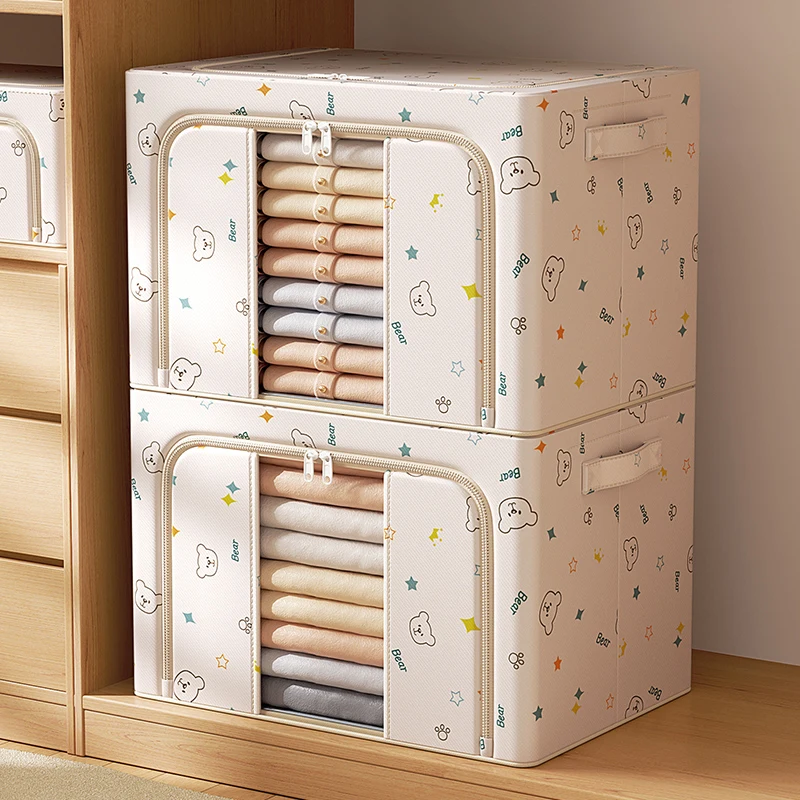 

Вместительный органайзер для одежды: многослойный контейнер для хранения пуховиков и одеял, для дома, из полиэстера