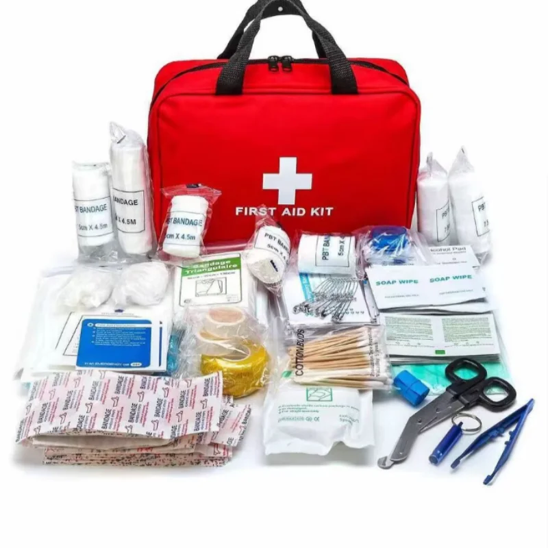 

ISURE MARINE Portable First Aid Kit 25Pcs Set Large Handheld Emergency Kit First Aid Supplies Outdoor Storage Bag Medical Kit