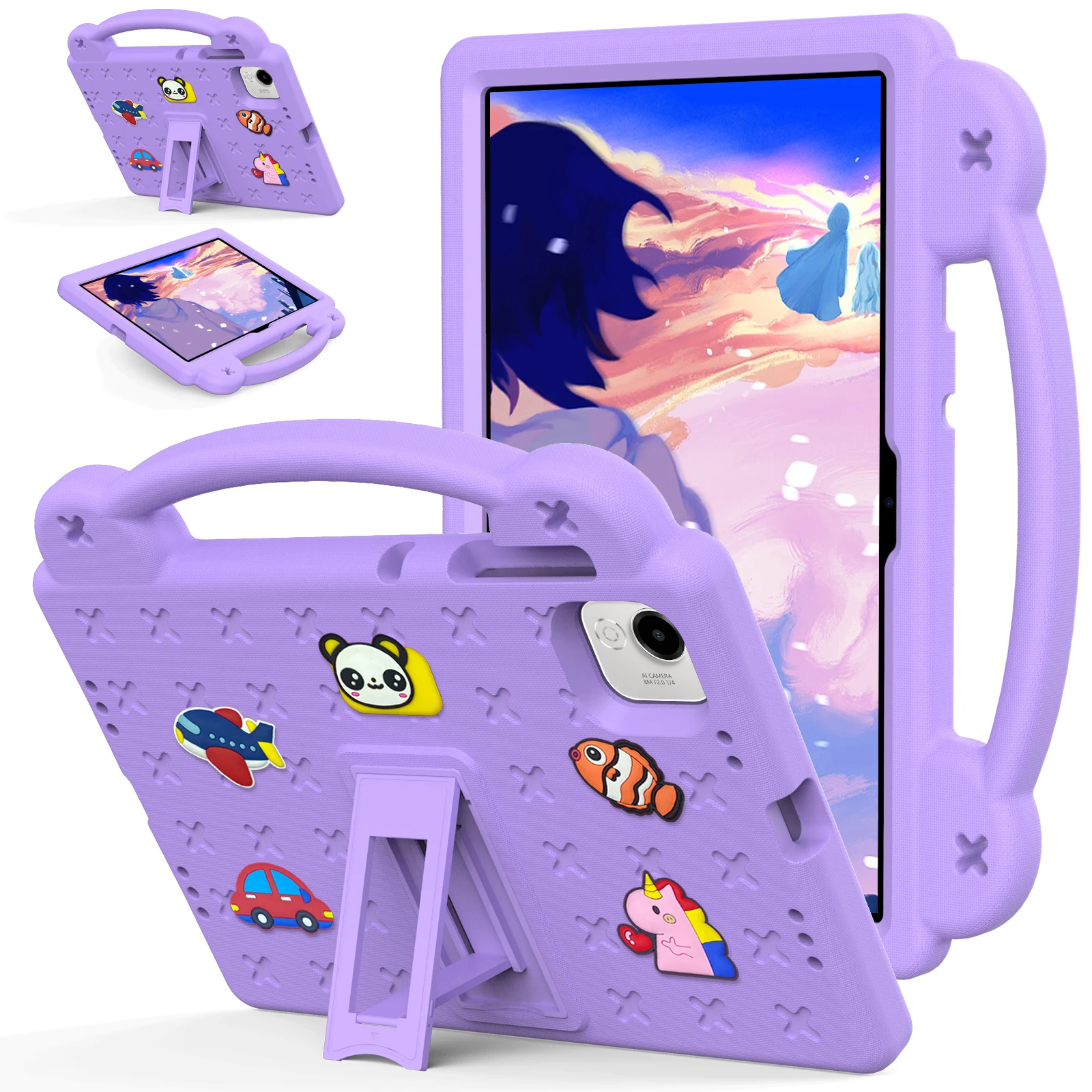 Kickstand Case For Huawei Honor Pad X8b X8a X9a X9 X8 Pro X8 Lite 20 10 9 10.8 MatePad SE 11 10.4 T10 S T5 10.1 EVA Kids Cover 