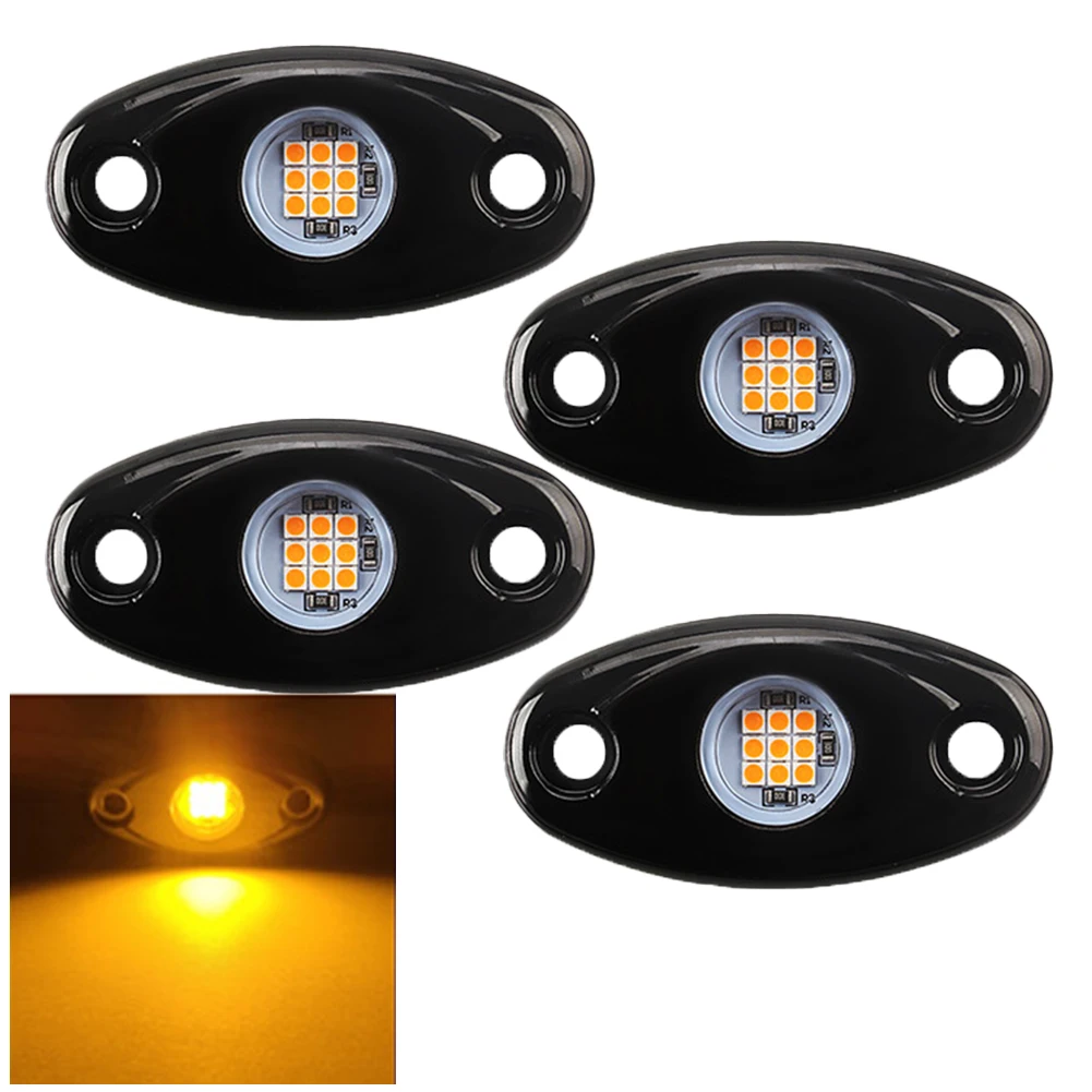 High Quality Practical Decorative Light Light 12V-24V DC Car Decorative Light LED Rock Lights Underbody Light 9W