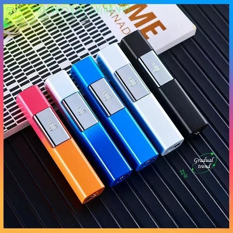 New Torch Luminous Lighter Jet Cigarette Cigar Accessories Pen Airbrush Butane Refill Metal Windproof LighterGadget gift for men