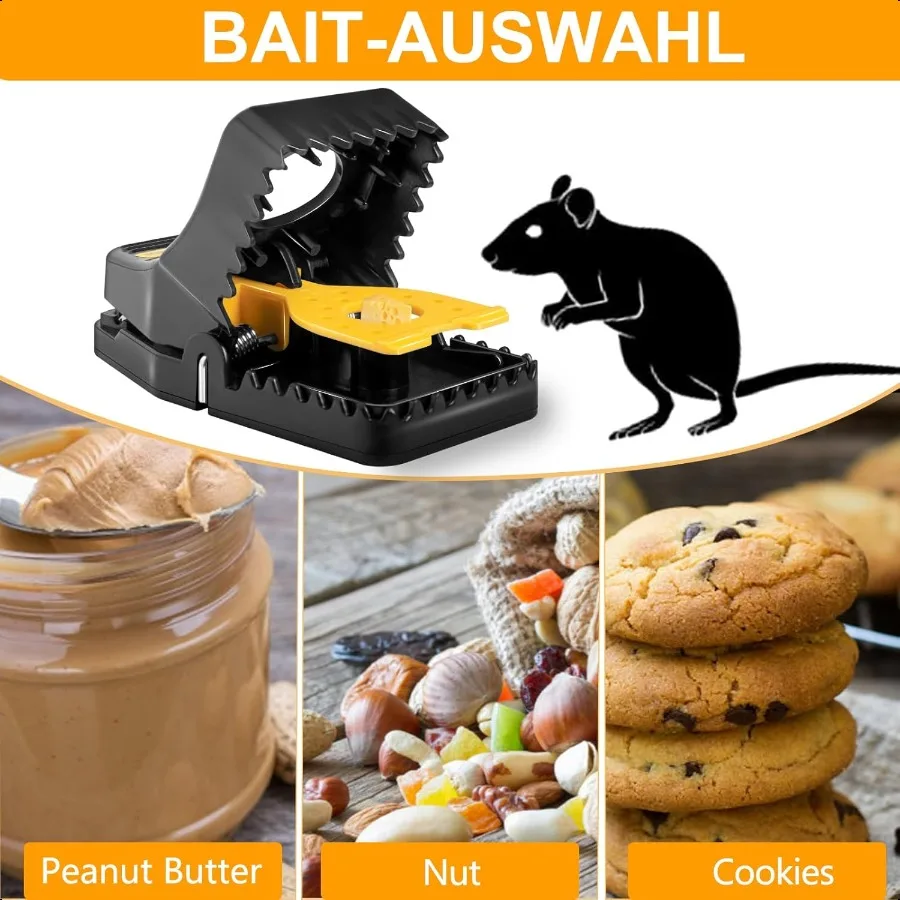 [ ] Mouse Traps Indoor for Home Reusable Mice Traps with Sharper Teeth Precise Triggering Mechanism for Quick and Humane Captur