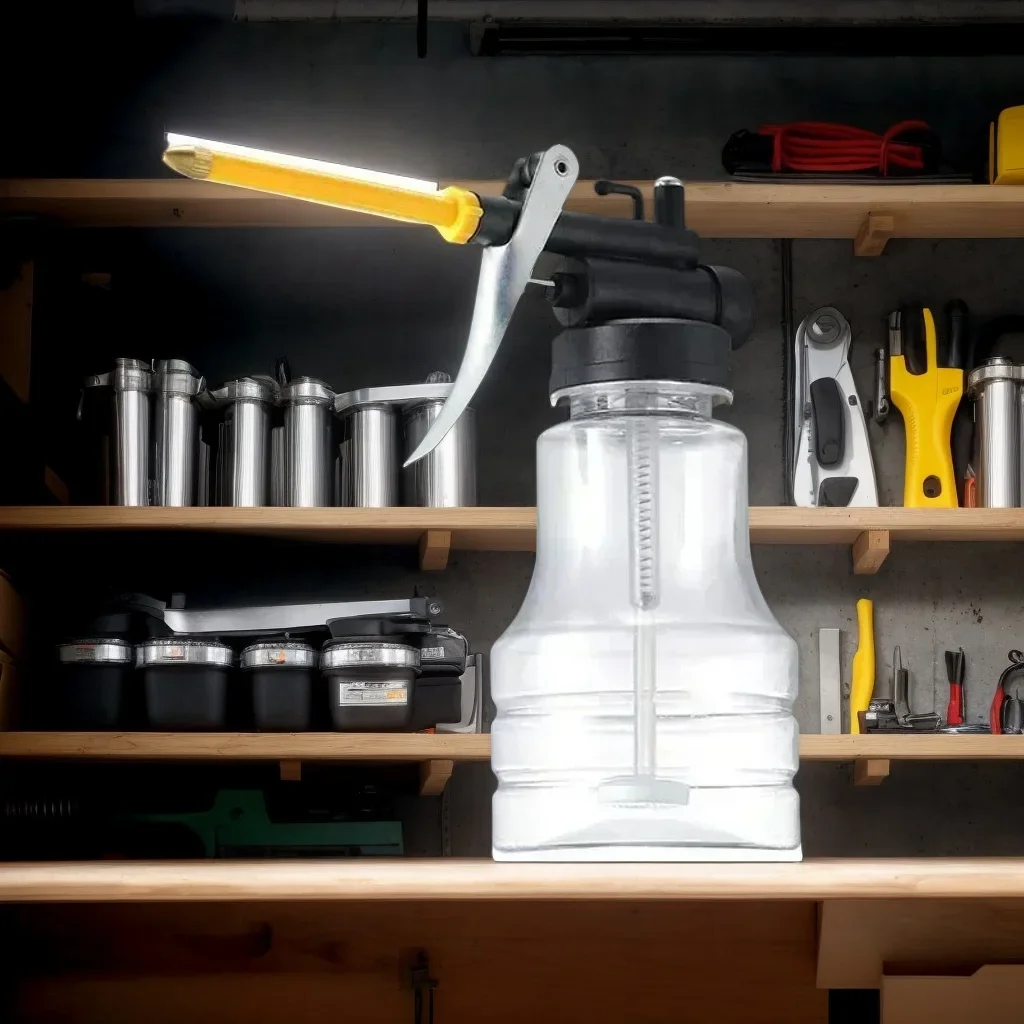 

Прозрачный смазочный пистолет высокого давления, 250 мл - смазочный масляный аппарат 300 фунтов на квадратный дюйм для машин/автомобилей/велосипедов (герметичный пластиковый дозатор)