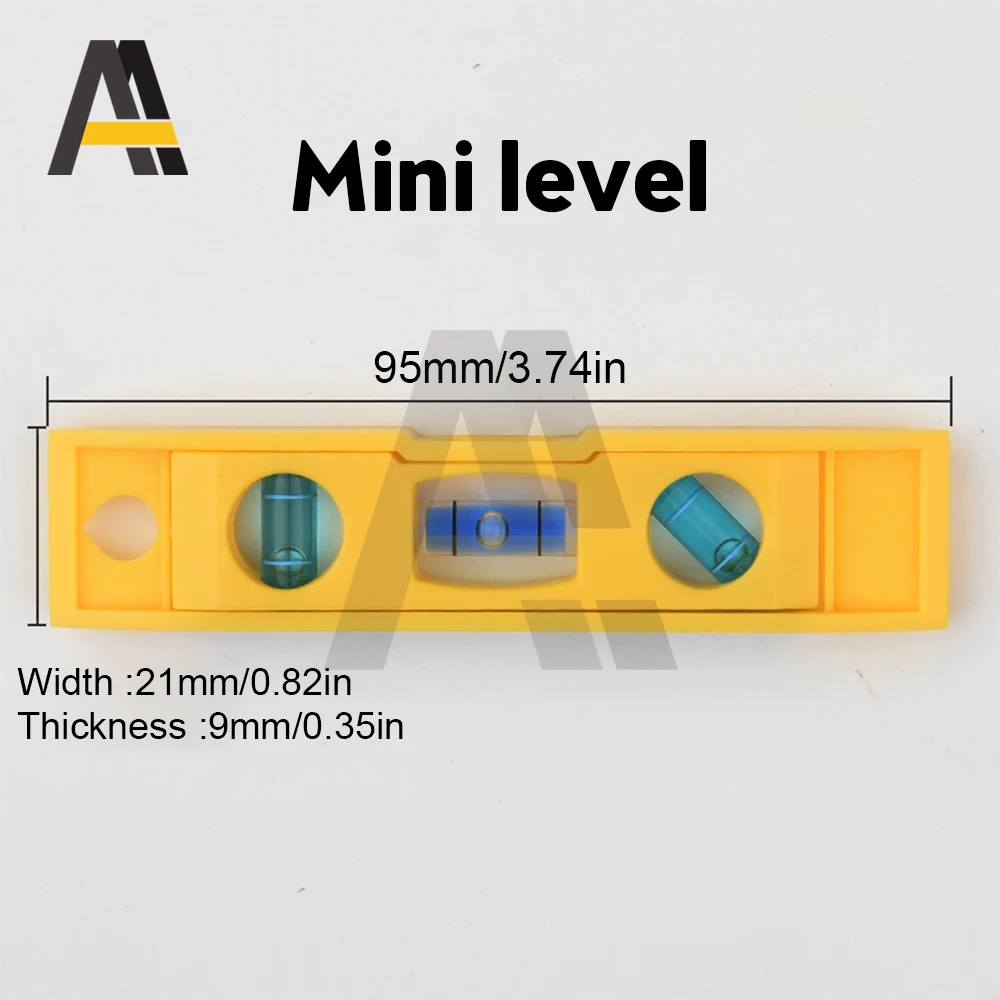 Mini 3 Bubble Level with Keychain Bubble Level Vertical Horizontal Gradienter Measuring Furniture Appliance Installation Level