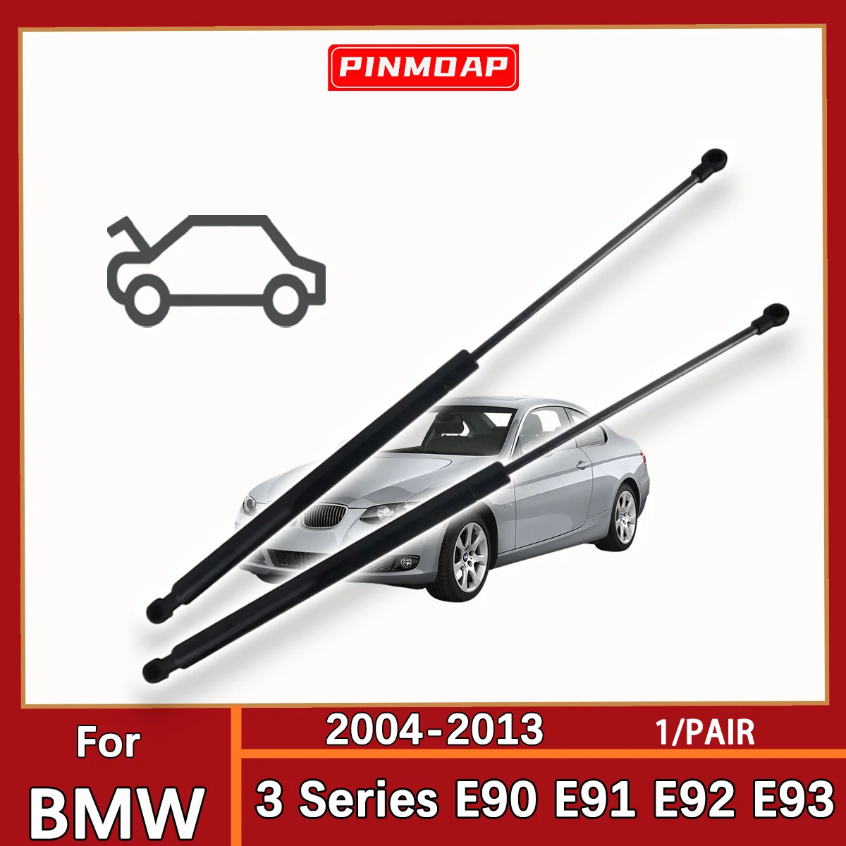 Fronthaube Gasdruckfedern Federstange OE 51237060550 Für BMW 3er E90 E91 E92 E93 2004-2013 Haubenlift Stützstange