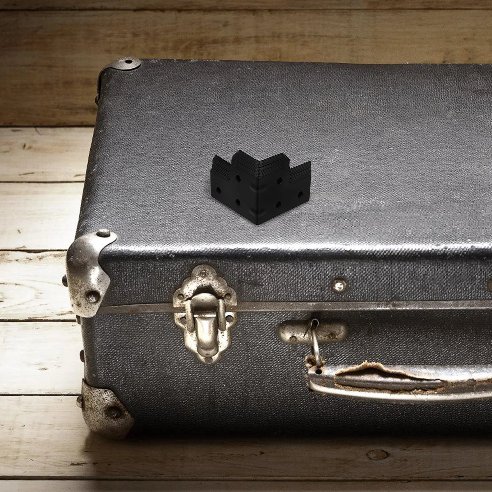 

12 Pcs Aviation Grade Metal Corner Brackets T Shaped Dresser Guards Edge Protectors Luggage Furniture Triangle Cover