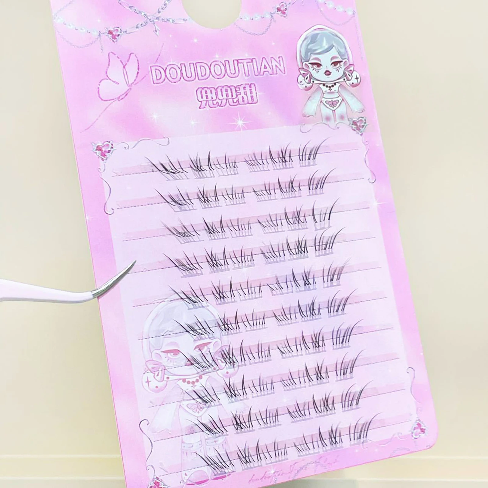 5-7mm DIY Bottom Lash Extension Winged End Eye cat eye Manga korean Lower Eyelash camellia Fashion Dance Wedding makeups