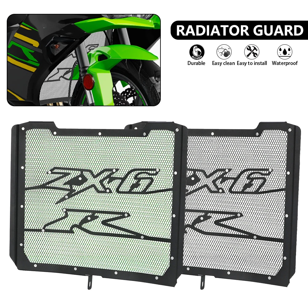 

For Kawasaki Ninja ZX-6R 40th Anniversary Edition NinjaZX6R Motorcycle 2024 2025 Radiator Grille Cover Guard Protetor Protection