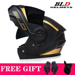 Casque de moto modulaire rabattable personnalisé pour hommes et femmes, sécurité, descente, motocross, course, intégral, approuvé par le DOT