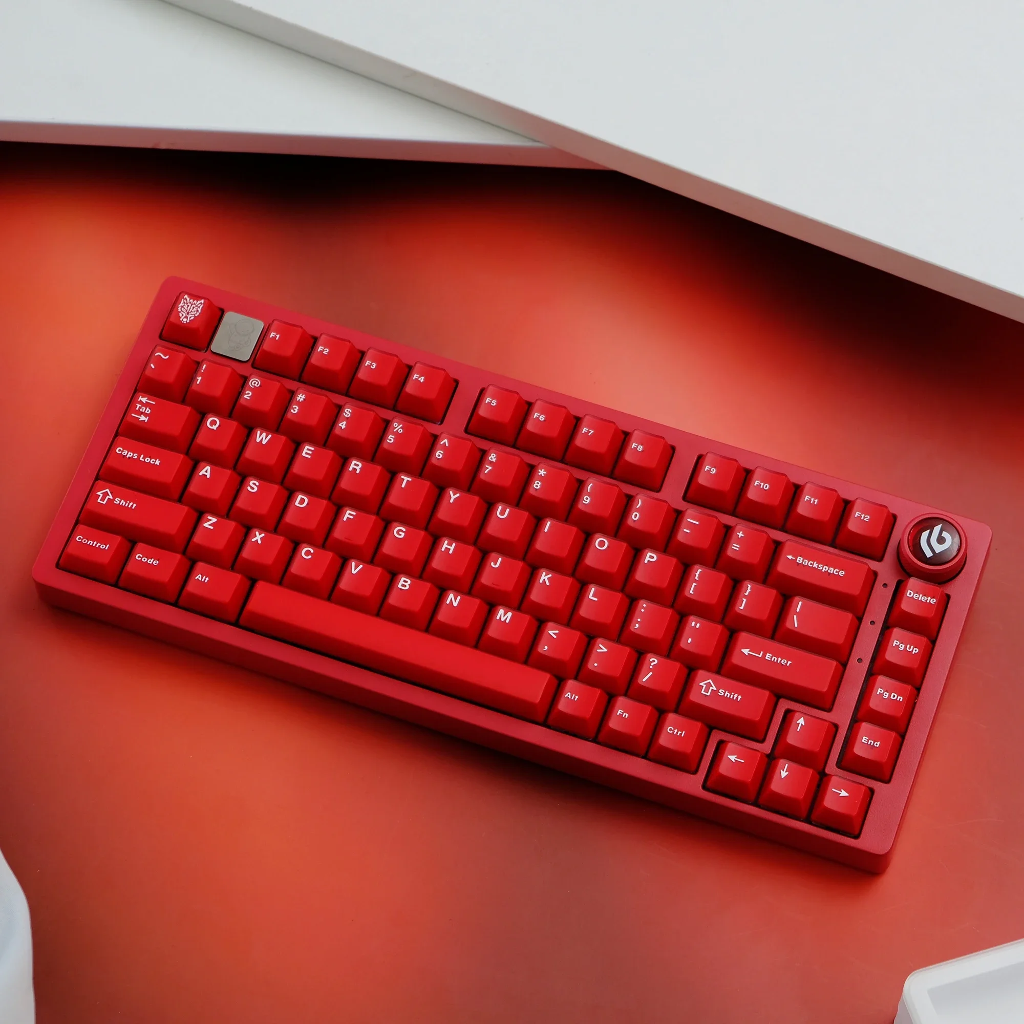 114 Aifei Keycaps Ruby Red ABS Double Shot Cherry Height for Mechanical Translucent Keyboard 6.25u 7u Anne Pro 2 GK61 Game PC