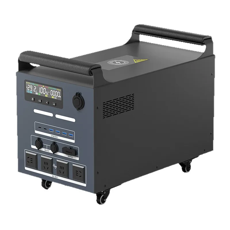 Outdoor Mobile Power Bank 220V High-Power LiFePO4 Pure Sine Wave Camping Battery Energy Storage