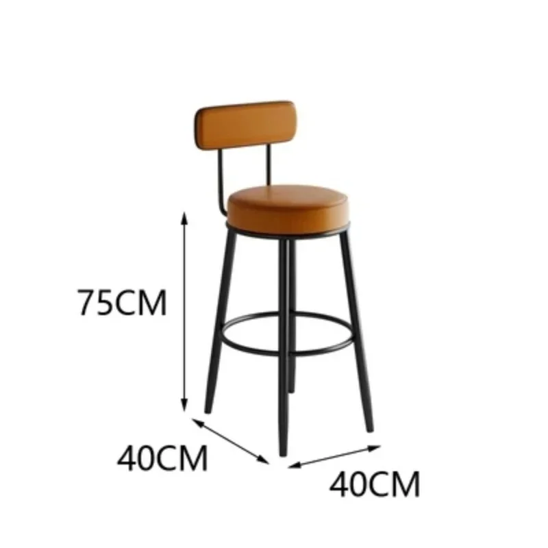 Taburetes de Bar para interiores, silla de oficina de Metal moderna, comedor, cocina, hogar, Salle, Manger, Interior, muebles nórdicos