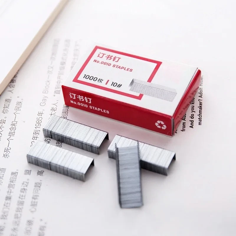 2000pcs 24/6 Standard Staples Silver Stainless Steel Staples for Office Stapler School Supplies Office Supplies and Stationery