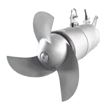 High-speed submersible underwater propeller agitator