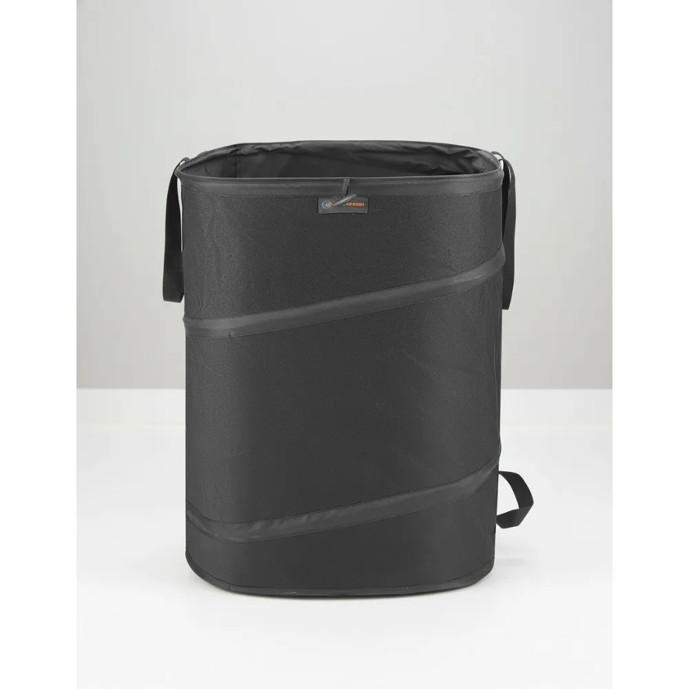 

46 Gallon Square Collapsible Yard Waste Bin - Stable Garden Trash Can for Camping & Outdoor Parties