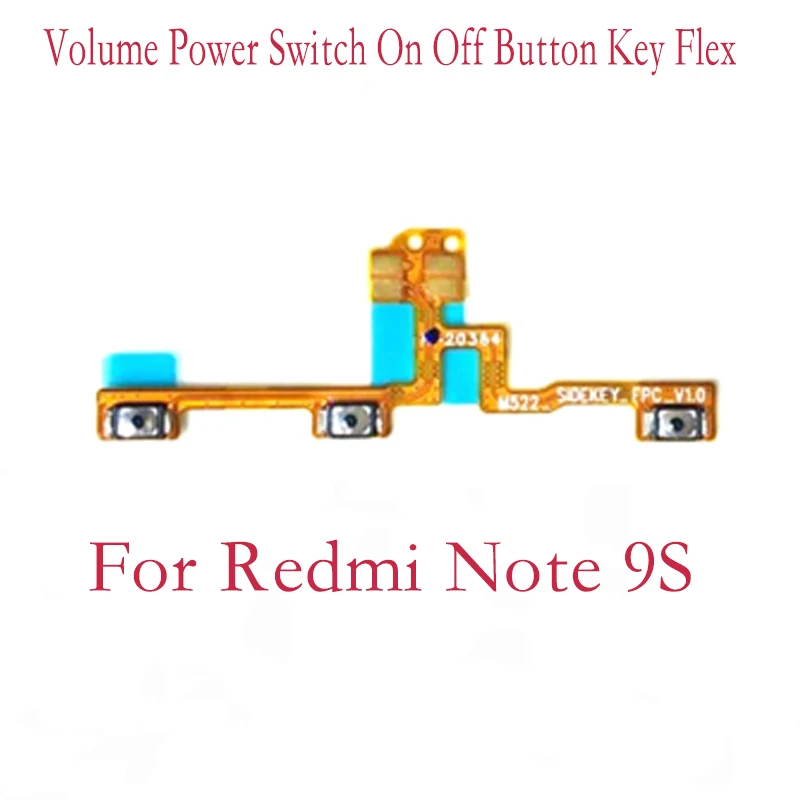 Power ON OFF Volume Camera Key Button Switch Flex Cable For Xiaomi Redmi Note 8 8T 8 Pro note 9 9Pro 9S0 Pro 9s Note 10 10 Pro