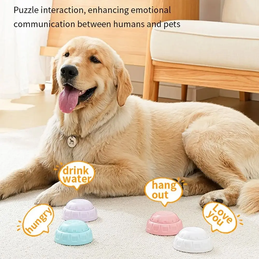 Cute Pet Communication Button Plastic Puzzle Toy Pet Talking Button Claw Print Pattern Pet Record Buzzer Pet Speaking Training