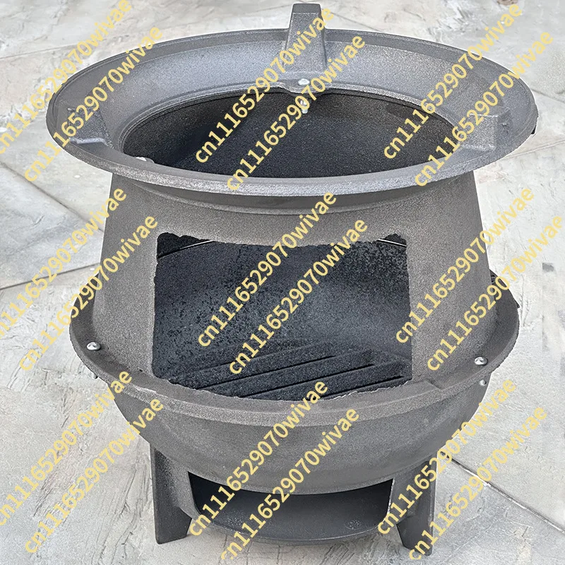 Thickened old-fashioned cast iron stove Pig iron Durable barbecue grill Outdoor picnic tea stove