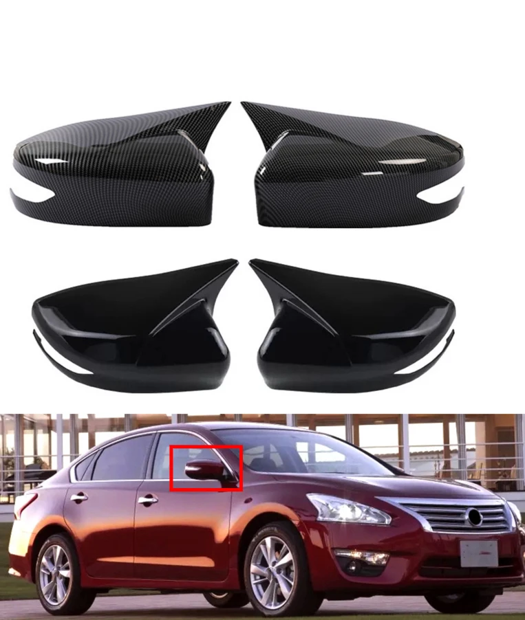 

Car Mirror Cover Rearview Side Mirror Cover For NISSAN Altima 2013-2018 Sentra/Sylphy 2016-2019 Wing Cap Exterior Rear View Trim