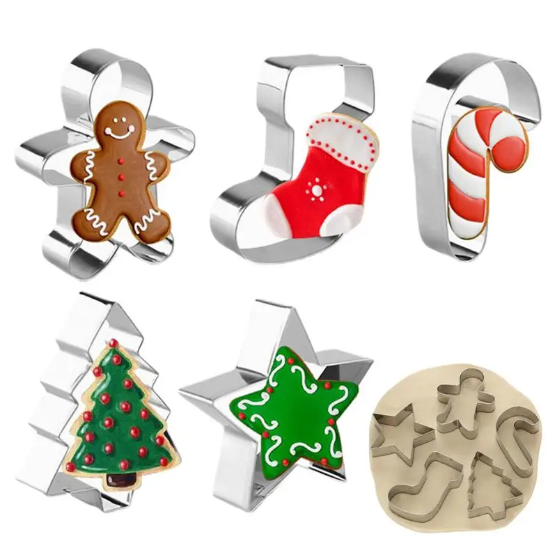 Cutters For Baking Stainless Steel Cookie Mold Set Unique Kitchen Gadgets Baking Tools Fondant Mold With Different Shapes For