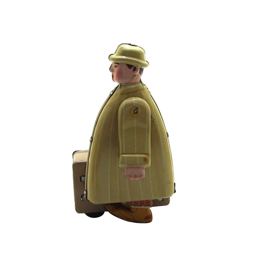 

Small Wind up Toys Collection Tin Desktop Vintage Sculpture Halloween Clockwork Robot Retro
